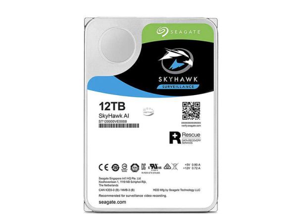 Ổ cứng dung lượng lưu trữ 12TB ST12000VE0008