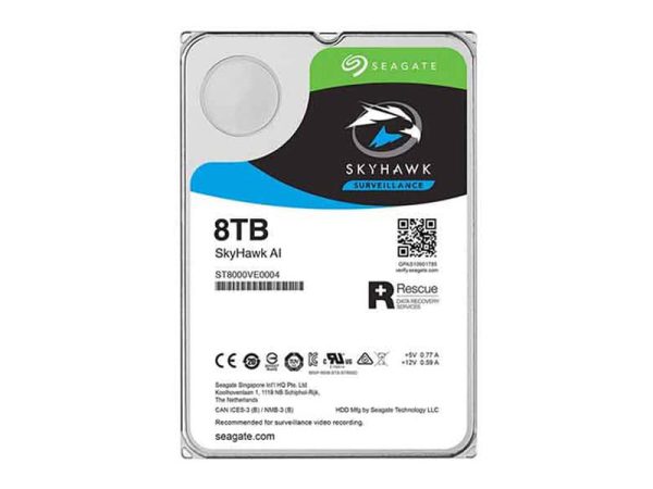 Ổ cứng dung lượng lưu trữ 8TB ST8000VE001
