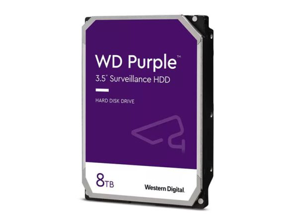 WD HDD Purple 8TB 3.5" SATA 3/ 128MB Cache/ 5640RPM (Màu tím) - WD85PURZ